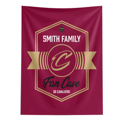 NBA Cleveland Cavaliers Dominion Personalized Wall Hanging 50�60 Inches