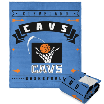 NBA Cleveland Cavaliers Hardwood Classics Silk Touch Sherpa Throw Blanket 50x60 Inches