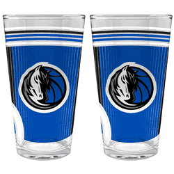 NBA Dallas Mavericks 2pc Pint Glass Set