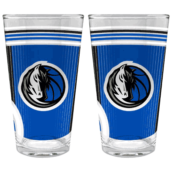 NBA Dallas Mavericks 2pc Pint Glass Set