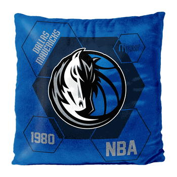 NBA Dallas Mavericks Connector Velvet Reverse Pillow 16 x 16 Inches