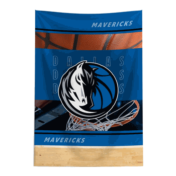 NBA Dallas Mavericks Detailed Collage Wall Hanging Tapestry 24x36 inches