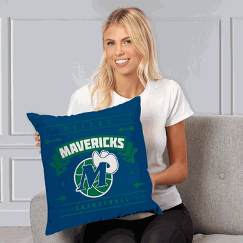 NBA Dallas Mavericks Hardwood Classic Throw Pillow 18x18 Inches