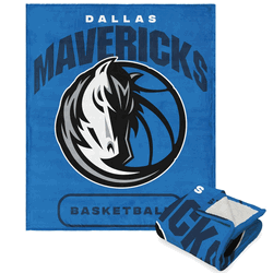 NBA Dallas Mavericks High Block Silk Touch Sherpa Throw 50 x 60 Inches