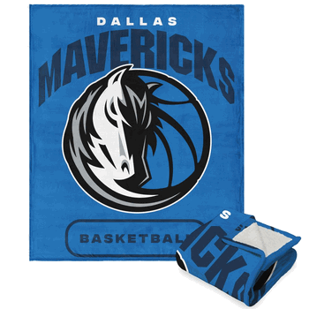 NBA Dallas Mavericks High Block Silk Touch Sherpa Throw 50 x 60 Inches