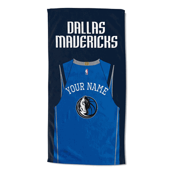 NBA Dallas Mavericks Jersey Personalized Beach Towel 30x60 Inches