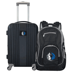 NBA Dallas Mavericks Premium 2-Piece Backpack & Carry-On Set