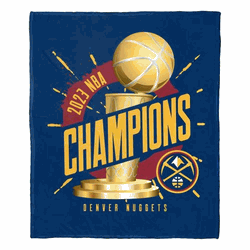 NBA Denver Nuggets 2023 NBA Champions Triumph Silk Touch Throw Blanket 50x60 Inches
