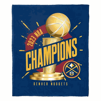 NBA Denver Nuggets 2023 NBA Champions Triumph Silk Touch Throw Blanket 50x60 Inches