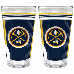 NBA Denver Nuggets 2pc Pint Glass Set