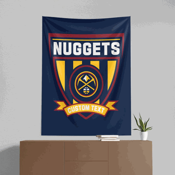 NBA Denver Nuggets Allegiance Personalized Wall Hanging 50x60 Inches
