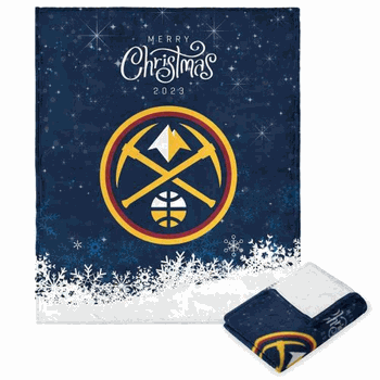 NBA Denver Nuggets Christmas 2023 Silk Touch Throw Blanket 50x60 Inches