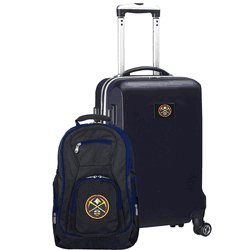 NBA Denver Nuggets Deluxe 2-Piece Backpack & Carry-On Set