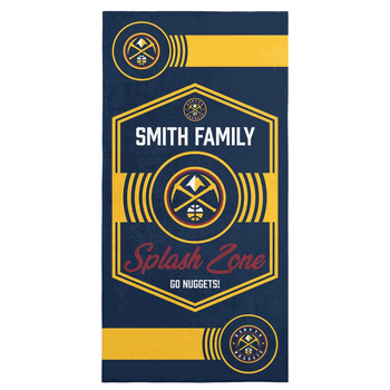 NBA Denver Nuggets Dominion Personalized Beach Towel 30�60 Inches