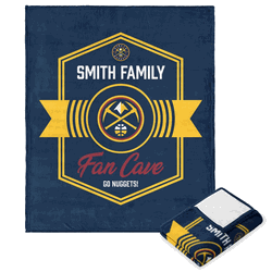 NBA Denver Nuggets Dominion Personalized Silk Touch Throw Blanket 50X60 Inches