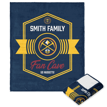 NBA Denver Nuggets Dominion Personalized Silk Touch Throw Blanket 50X60 Inches