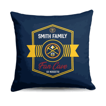 NBA Denver Nuggets Dominion Personalized Throw Pillow 18�18 Inches
