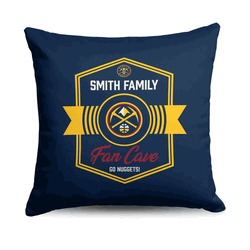 NBA Denver Nuggets Dominion Personalized Throw Pillow 18�18 Inches