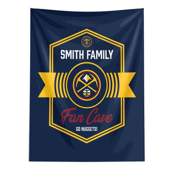 NBA Denver Nuggets Dominion Personalized Wall Hanging 50�60 Inches