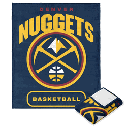 NBA Denver Nuggets High Block Silk Touch Throw 50 x 60 Inches