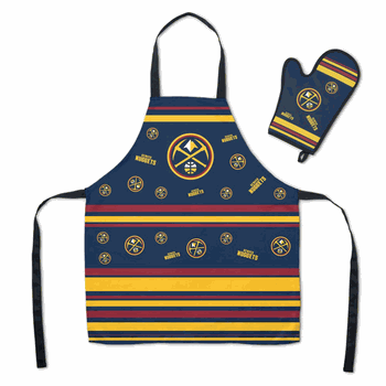 NBA Denver Nuggets Press Apron BBQ Mitt Set