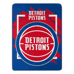 NBA Detroit Pistons Dimensional Micro Raschel Throw Blanket 46x60 Inches