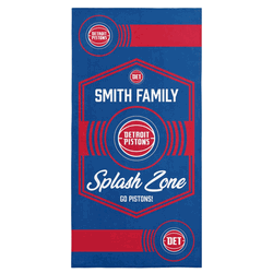 NBA Detroit Pistons Dominion Personalized Beach Towel 30�60 Inches