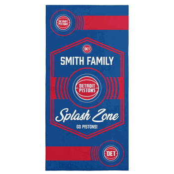 NBA Detroit Pistons Dominion Personalized Beach Towel 30�60 Inches