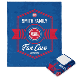 NBA Detroit Pistons Dominion Personalized Silk Touch Throw Blanket 50X60 Inches