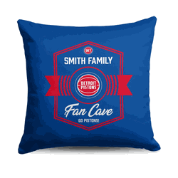 NBA Detroit Pistons Dominion Personalized Throw Pillow 18�18 Inches