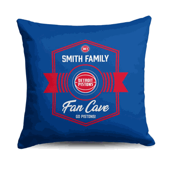 NBA Detroit Pistons Dominion Personalized Throw Pillow 18�18 Inches