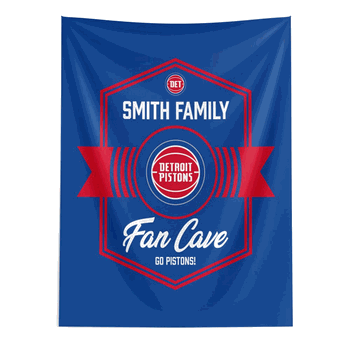 NBA Detroit Pistons Dominion Personalized Wall Hanging 50�60 Inches