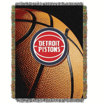 NBA Detroit Pistons Photo Real Tapestry Throw Blanket 48x60 Inches