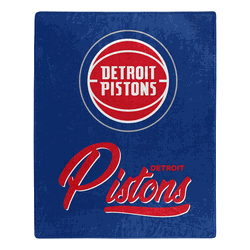 NBA Detroit Pistons Signature Raschel Throw Blanket 50x60 Inches