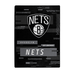 Brooklyn Nets Digitize Raschel Plush Throw Blanket