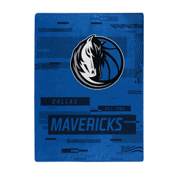 Dallas Mavericks Digitize Raschel Plush Throw Blanket