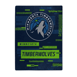 Minnesota Timberwolves Digitize Raschel Plush Throw Blanket