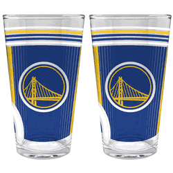 NBA Golden State Warriors 2pc Pint Glass Set