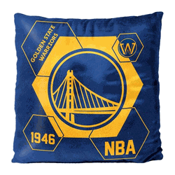 NBA Golden State Warriors Connector Velvet Reverse Pillow 16 x 16 Inches