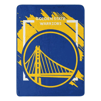NBA Golden State Warriors Dimensional Micro Raschel Throw Blanket 46x60 Inches