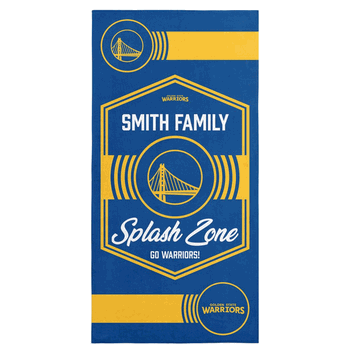 NBA Golden State Warriors Dominion Personalized Beach Towel 30�60 Inches