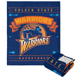 NBA Golden State Warriors Hardwood Classics Silk Touch Sherpa Throw Blanket 50x60 Inches