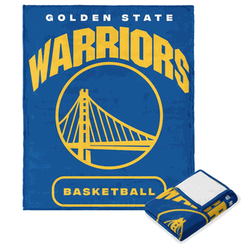 NBA Golden State Warriors High Block Silk Touch Throw 50 x 60 Inches
