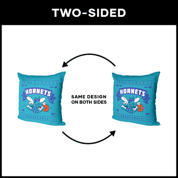NBA Hardwood Classic Charlotte Hornets Printed Throw Pillow