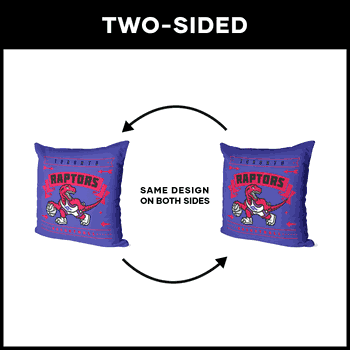 NBA Hardwood Classic Toronto Raptors Printed Throw Pillow