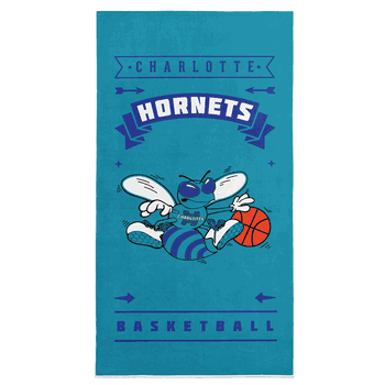 NBA Hardwood Classics Charlotte Hornets Printed Beach Towel