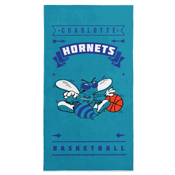 NBA Hardwood Classics Charlotte Hornets Printed Beach Towel