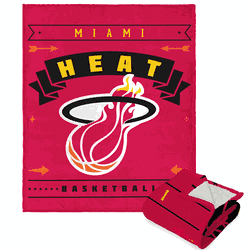 NBA Hardwood Classics Miami Heat Silk Touch Sherpa Throw