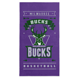 NBA Hardwood Classics Milwaukee Bucks Printed Beach Towel