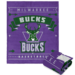 NBA Hardwood Classics Milwaukee Bucks Silk Touch Sherpa Throw
